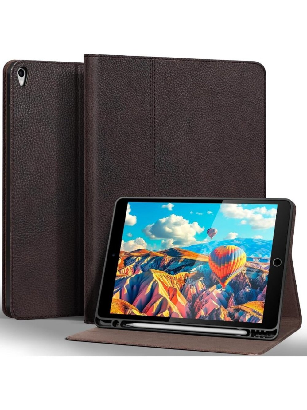 Matte Brown Leather Case for iPad Air & Pro 10.5 Inch - Slim, Stylish Protection